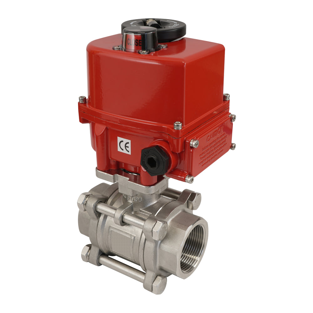 G3/4'' 2-Way Stainless Steel Modulating Electric Ball Valve 24V AC/DC