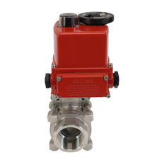 G1/2'' 2-Way Stainless Steel Modulating Electric Ball Valve 24V AC/DC
