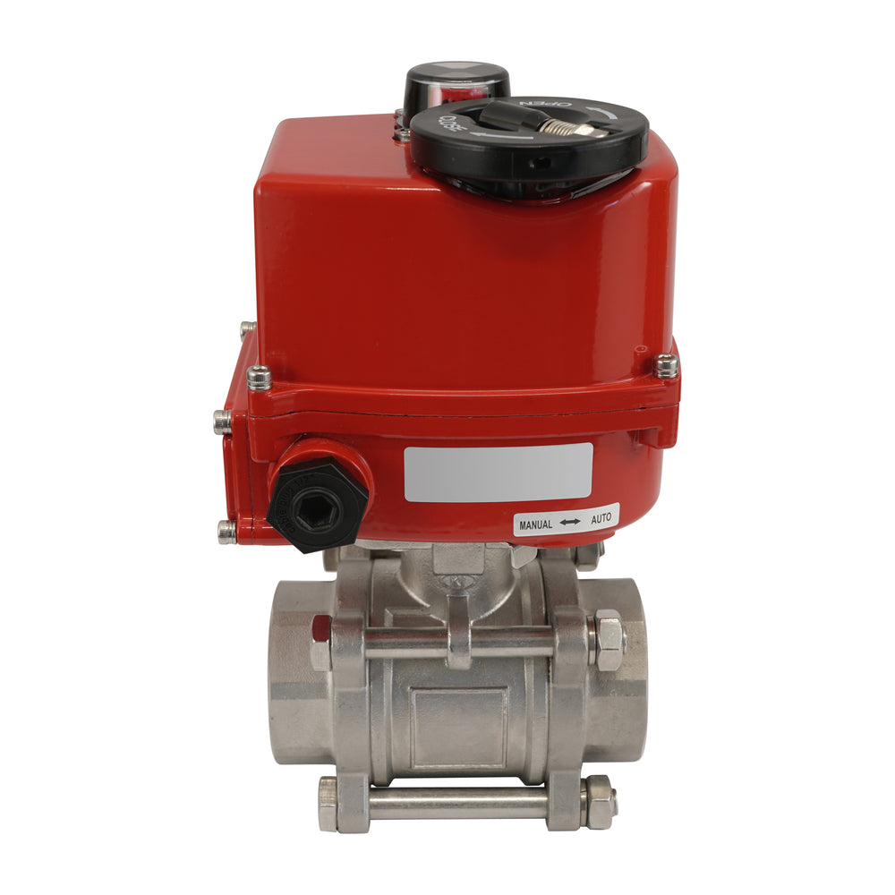 G1/2'' 2-Way Stainless Steel Modulating Electric Ball Valve 24V AC/DC