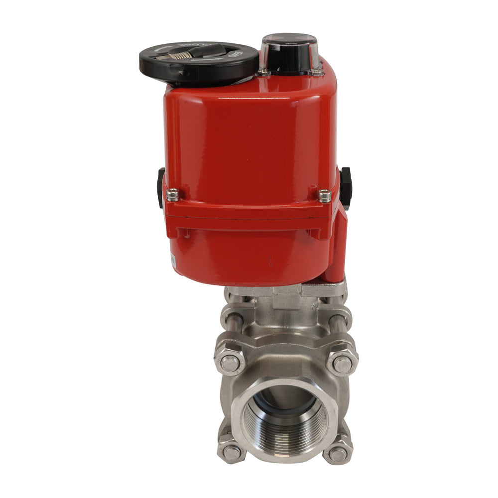 G1/2'' 2-Way Stainless Steel Modulating Electric Ball Valve 24V AC/DC