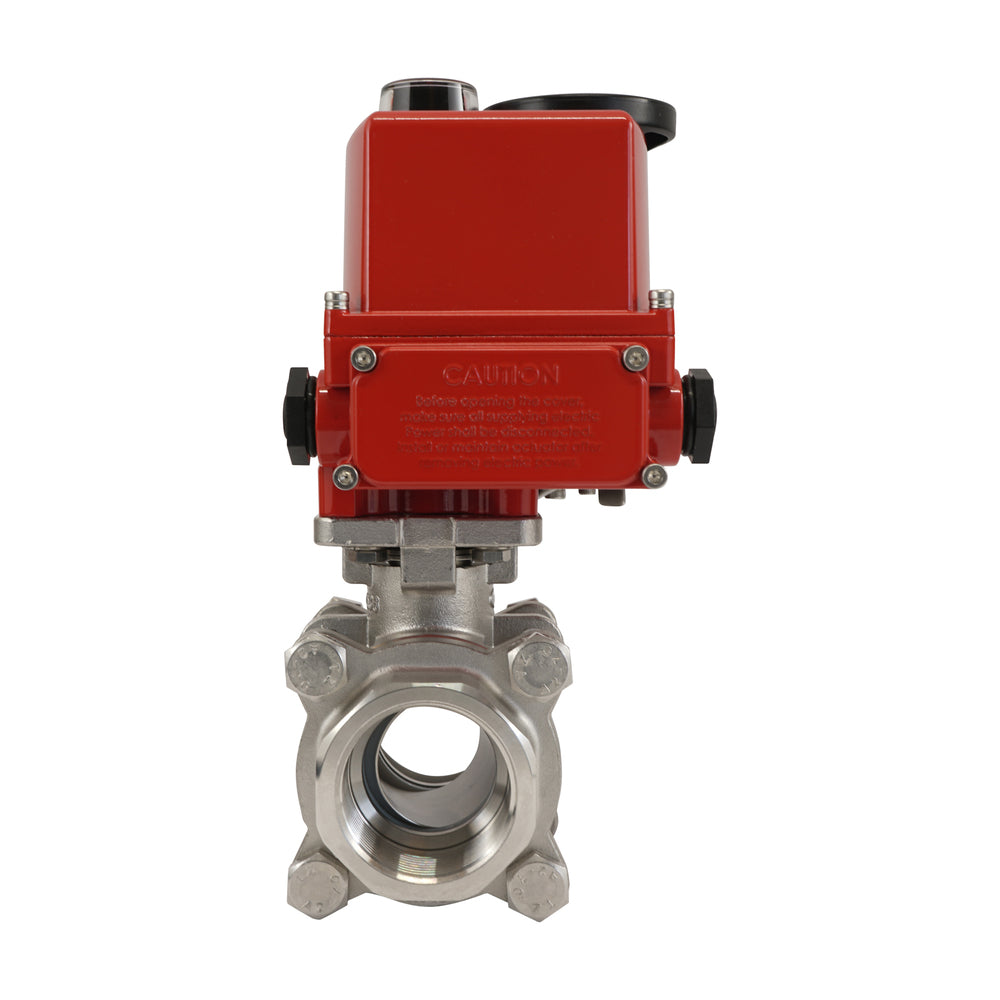 G1/2'' 2-Way Stainless Steel Modulating Electric Ball Valve 24V AC/DC