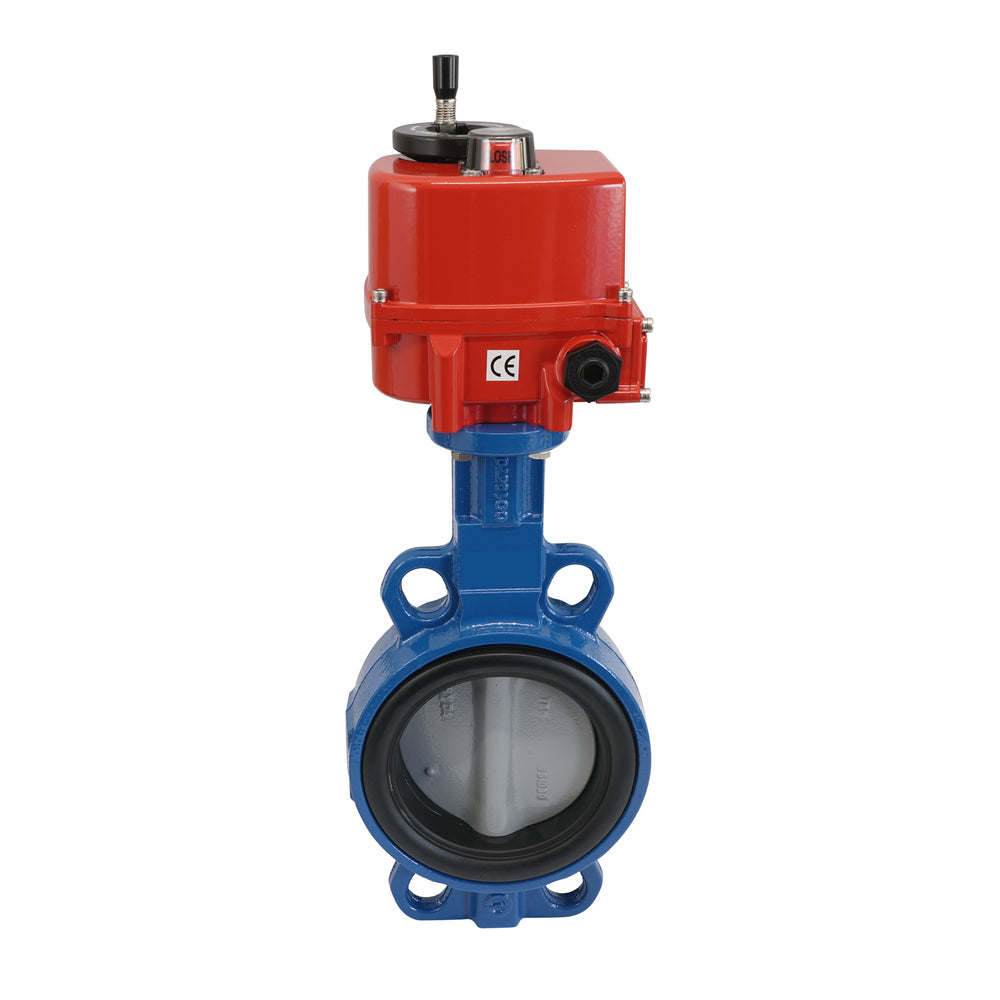 Electric Butterfly Valve DN65 120-240V AC/DC Wafer GGG40 NBR AG5