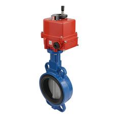 DN50 (2 inch) 24 V AC/DC Modulating Electric Cast Iron BAA Butterfly Valve Lug EPDM