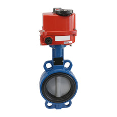 Electric Butterfly Valve DN65 24V AC/DC Wafer Stainless Steel FKM AG5
