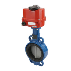 DN65 (2-1/2 inch) 24 V AC/DC Modulating Electric Cast Iron BBC Butterfly Valve Wafer FKM