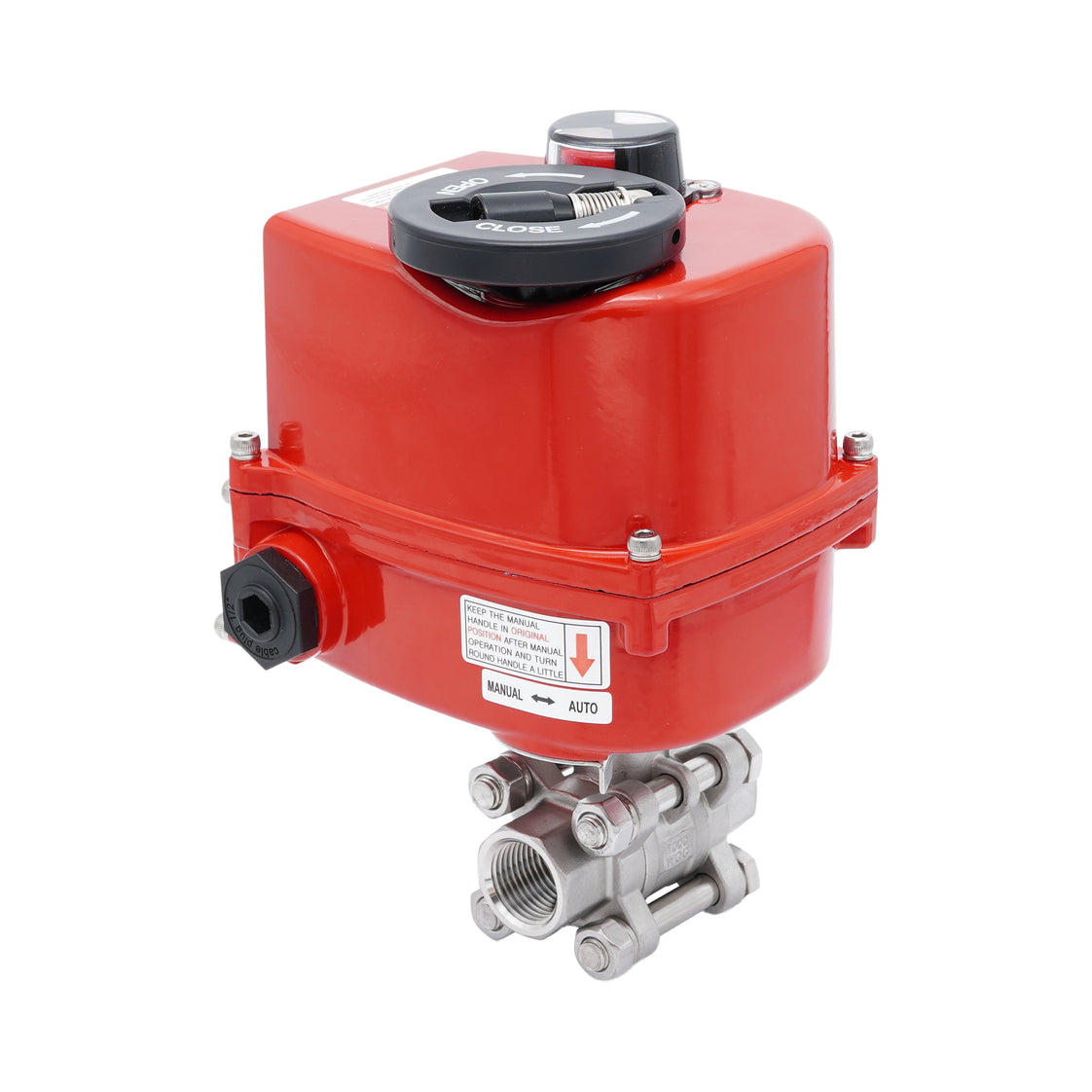 Rp 1-1/2'' 2-Weg RVS Modulerende Elektrische Kogelkraan 24V AC/DC