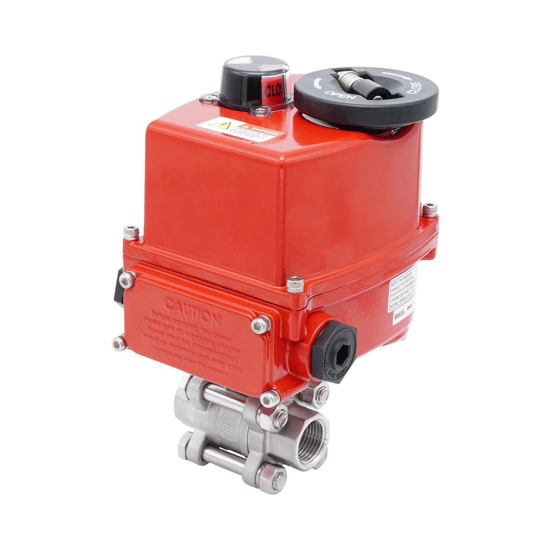 Rp 1-1/2'' 2-Weg RVS Modulerende Elektrische Kogelkraan 24V AC/DC
