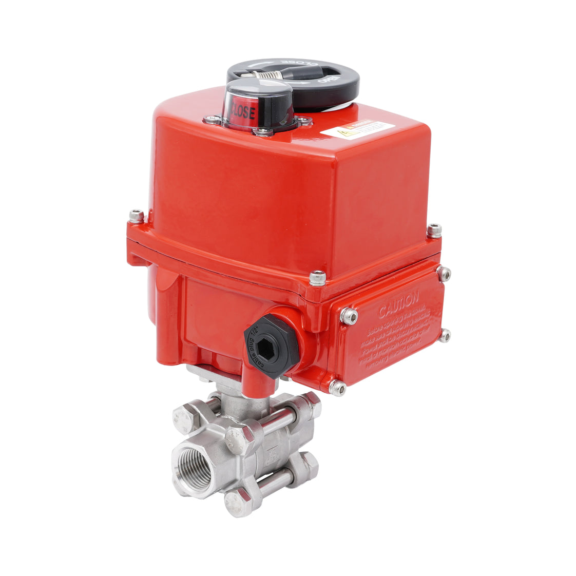 Rp 2'' 2-Weg RVS Modulerende Elektrische Kogelkraan 24V AC/DC