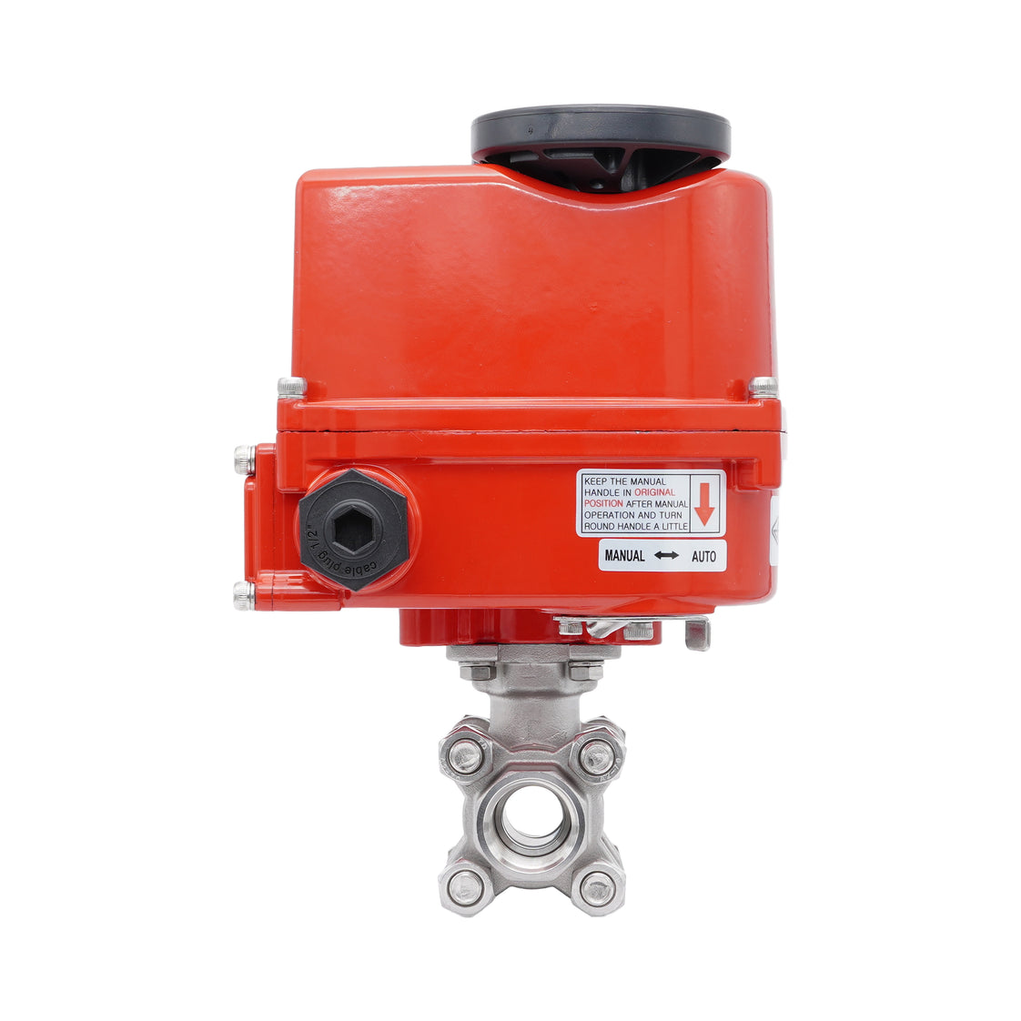 Rp 2'' 2-Weg RVS Modulerende Elektrische Kogelkraan 24V AC/DC