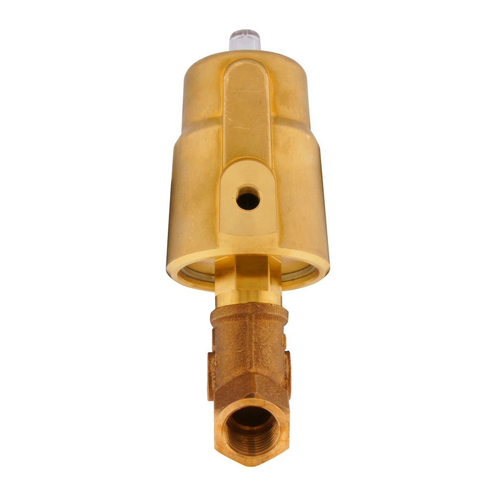 G2'' PTFE/NBR 16bar NC Angle Seat Valve (Closes Ag. Flow) Brass AL2