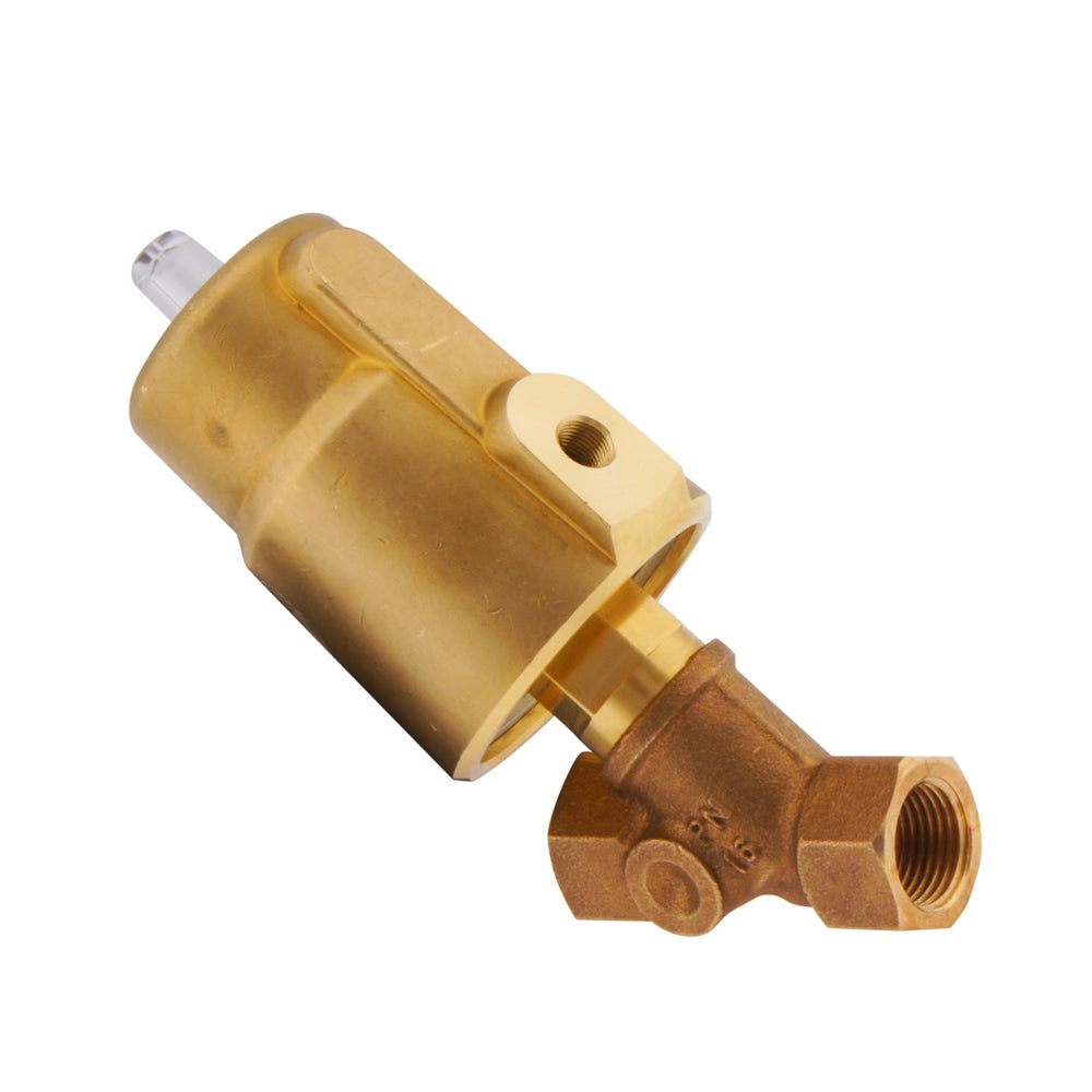 G3/4'' PTFE 16bar NC Angle Seat Valve Brass AL2