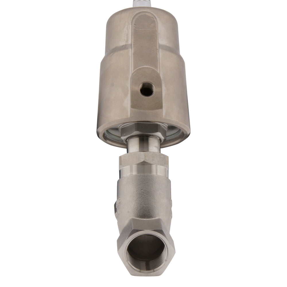 G1'' FKM 16bar NC Angle Seat Valve (Closes Ag. Flow) Stainless-Steel/Brass AL2