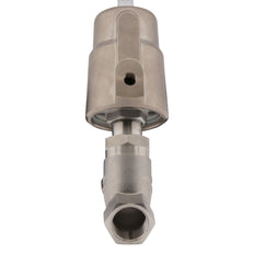 G1/2'' PTFE/FKM 15bar NO Pneu Vrijstroomafsluiter RVS/Ms AL2