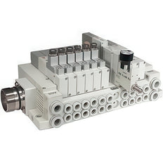 SMC Cassette-Type Verdeelstuk Met Circulaire Connector 6mm/8mm Insteek - SS5V1-W16CD-06B-C6