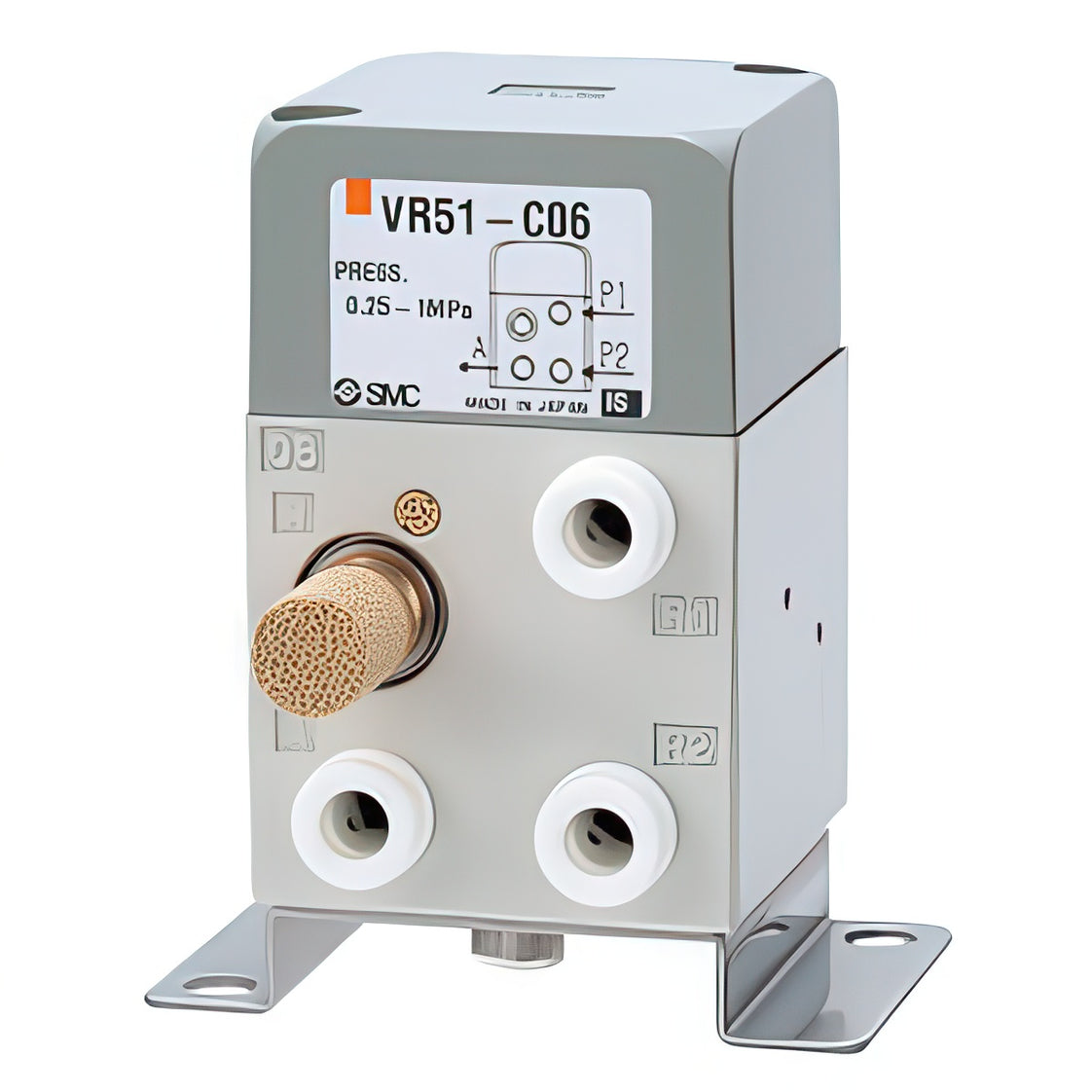 SMC Twee Handen Controleklep 6mm Insteek - VR51-C06B