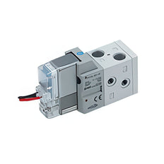 SMC 5/2-Weg In-Line Pneumatisch Magneetventiel M5x0.8 Met Gelijkrichter - VF1120-5LO1-M5