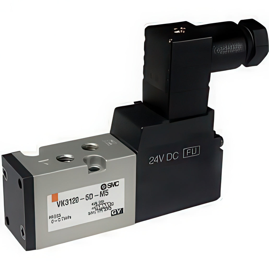 SMC 5/2-Weg In-Line Pneumatisch Magneetventiel G1/8'' Met Rubberafdichting - VK3120-5DO-01F-Q
