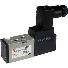SMC 5/2-Weg In-Line Pneumatisch Magneetventiel G1/8'' Met Rubberafdichting - VK3120-5DO-01F-Q