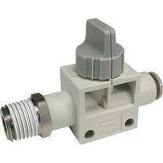 SMC 2/2-Weg Vingerbediend Pneumatisch Ventiel 4mm Insteek - VHK2A-04F-04F