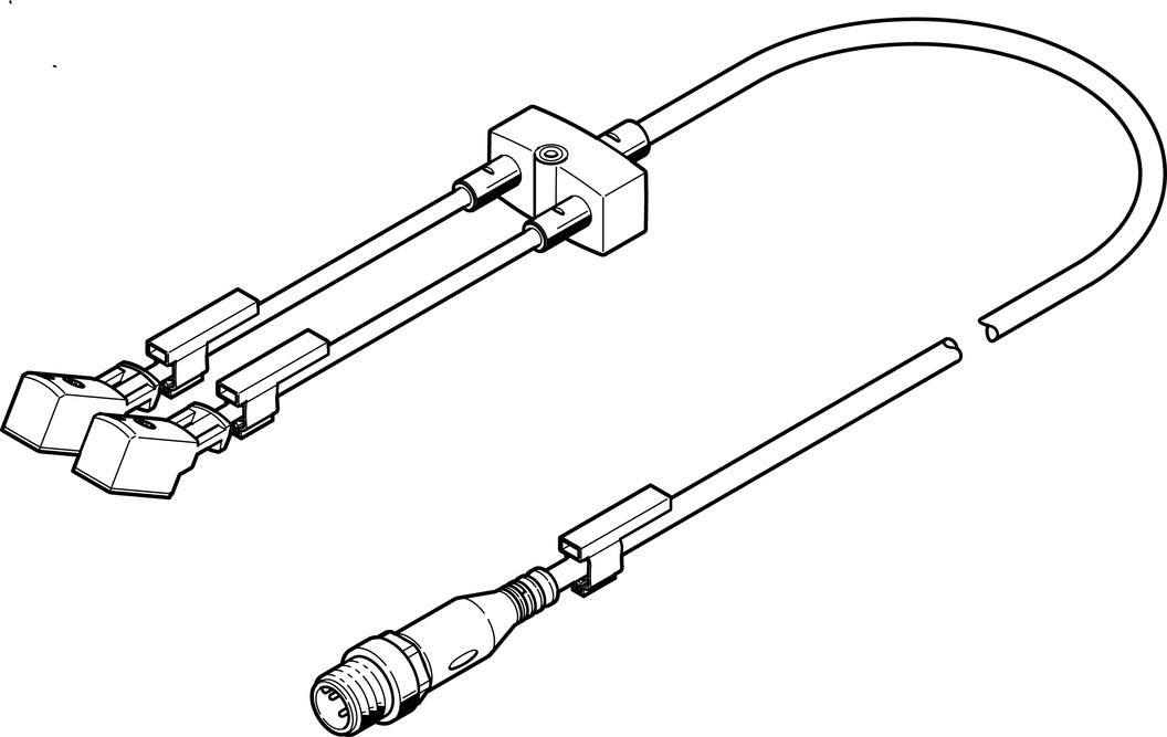 Festo Y-Verdeler Met Kabels Aan Beide Einden 2.5m/0.3m 1A IP65/- 8035787