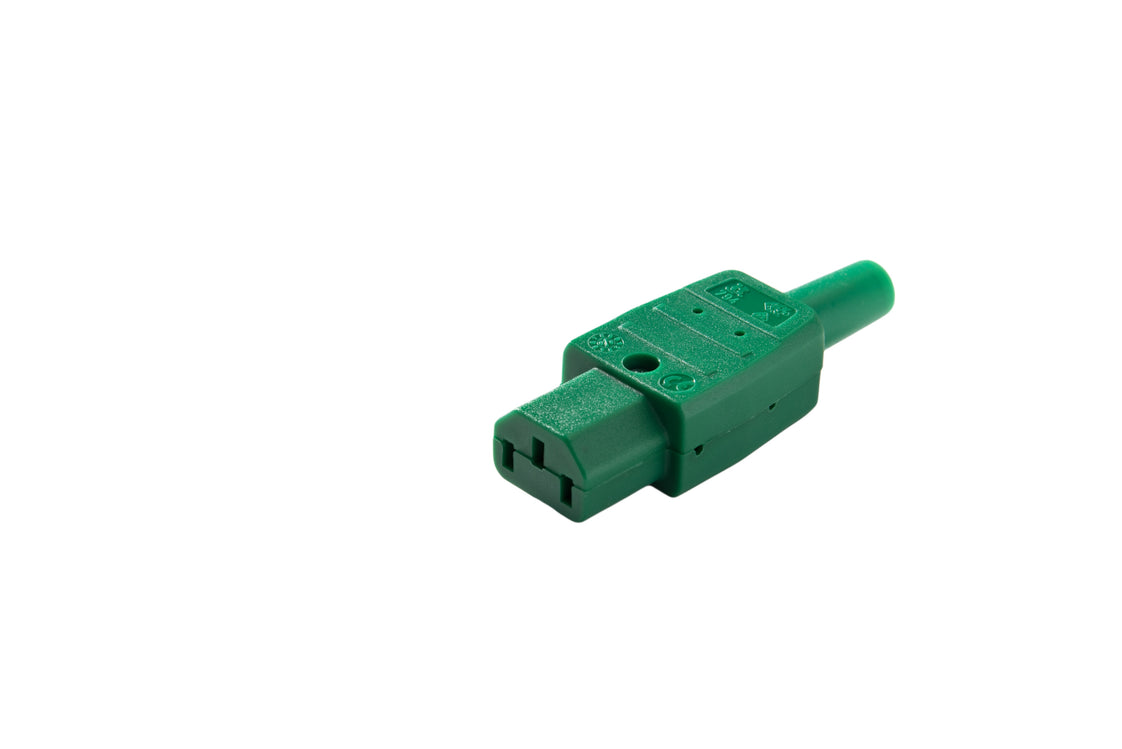 Martin Kaiser IEC C13 apparaatcontactdoos 70 Graden 10 Amp Groen - 794/GN [25 stuks]