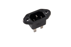 Martin Kaiser MK IEC C14 Toestelstop Aardingscontact Faston 4.8 - 777/48/sw [100 stuks]
