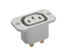 Martin Kaiser IEC Apparaatcontactdoos Invoer C13 70 Graden 10A Aardingsklem - 796/48/gr [50 stuks]