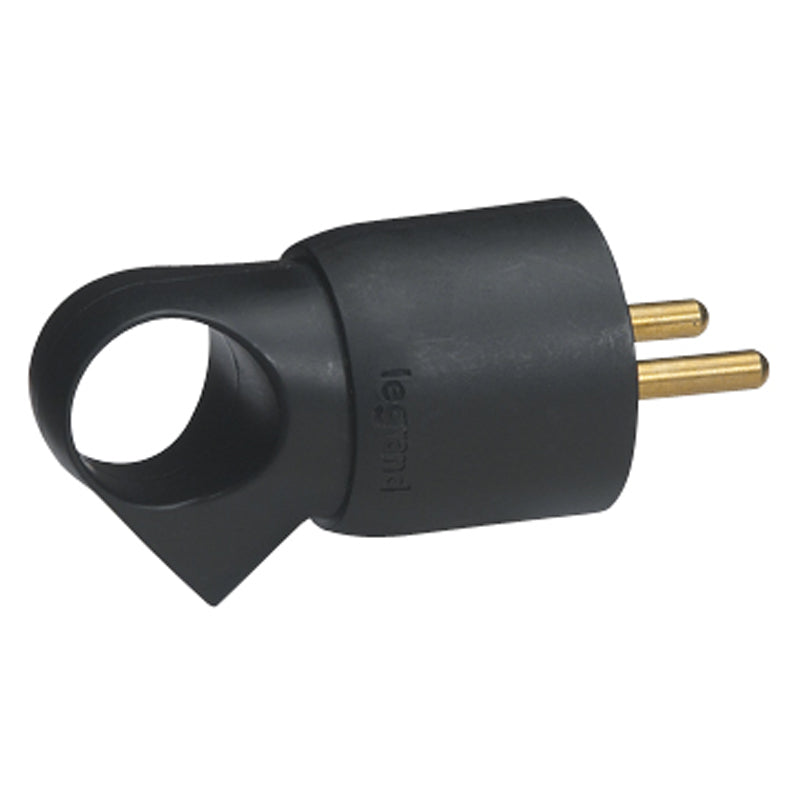 Legrand zwarte plug met trekoog - 050428 [25 stuks]
