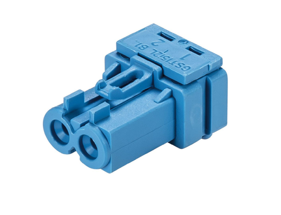 Wieland Gesis Mini Apparaat Stekker Soldeer 2P 50V 16A Blauw - 91.023.0453.0 [100 stuks]