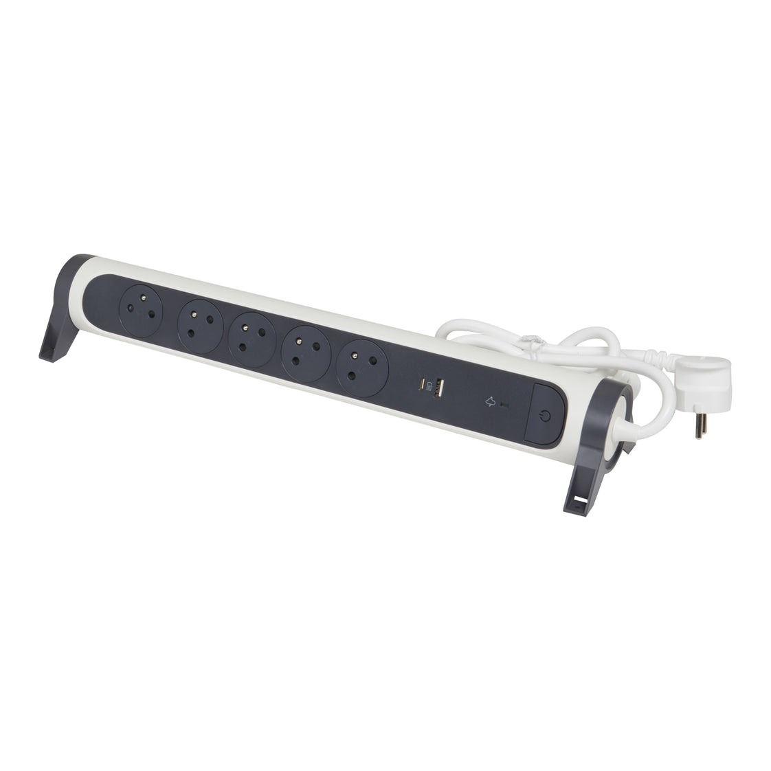 Legrand Premium USB A+C 5x2P Contactdoos 1,5m Zwart-Wit (Europese Stekkerdoos) - 049420 [5 stuks]