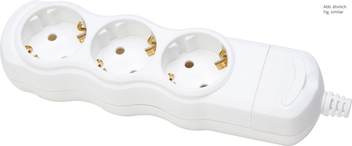 Kopp 3-poorts stekkerdoos Arctic Wit Zonder Snoer - 120301007 [5 stuks]