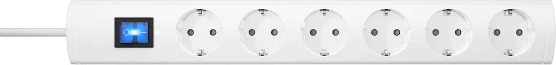 Kopp Universele Plus 6 Sleufschakelaar Met Snoer Wit - 232802005 [4 stuks]