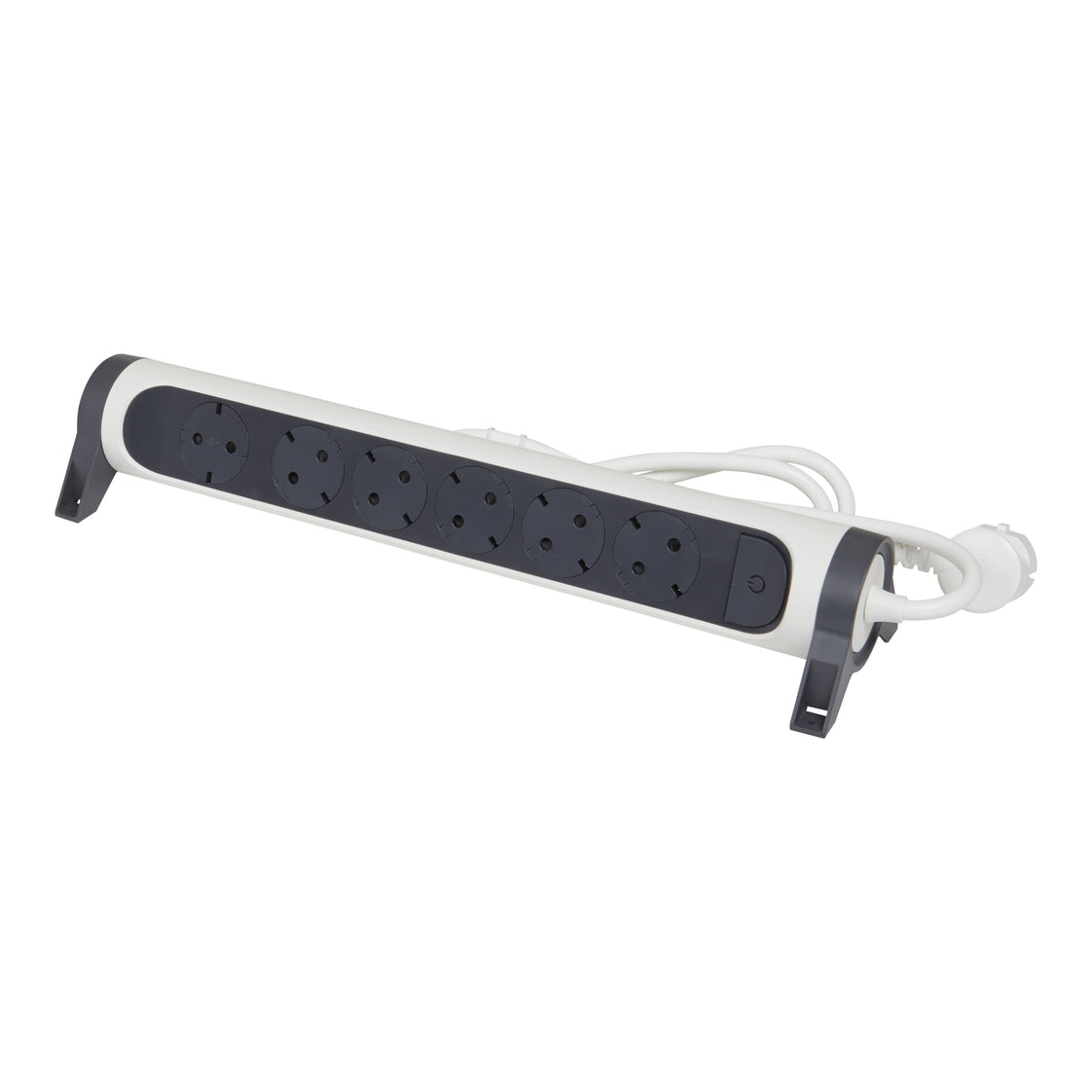 Legrand Premium draaibare overspanningsbeveiliging met 6 stopcontacten en 1,5 m snoer (Europese Stekkerdoos) - 694533 [5 stuks].