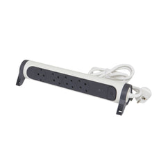 Legrand monteerbare en draaibare 4-poorts overspanningsbeveiliging met snoer (Europese Stekkerdoos) - 694507 [5 stuks]