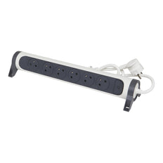 Legrand Premium Contactdoos 6x2P Met 1,5m Snoer Zwart-Wit (Europese Stekkerdoos) - 049455 [5 stuks]