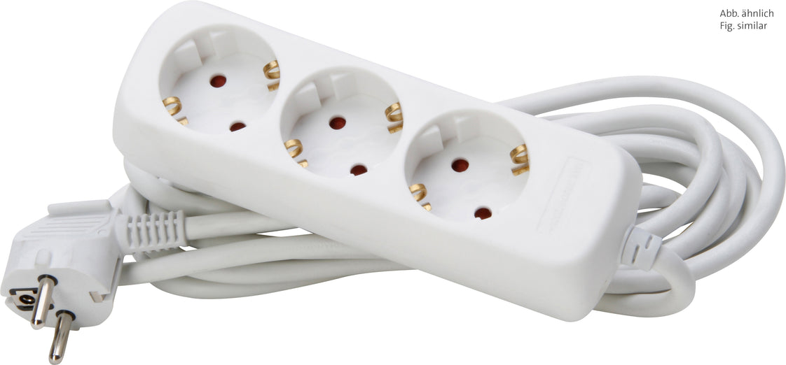 Kopp 3-Weg Artic Wit Tafelcontactdoos Met 5m Snoer - 128690659 [10 stuks]