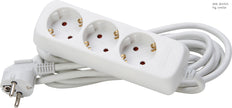 Kopp 3-Weg Artic Wit Tafelcontactdoos Met 5m Snoer - 128690659 [10 stuks]
