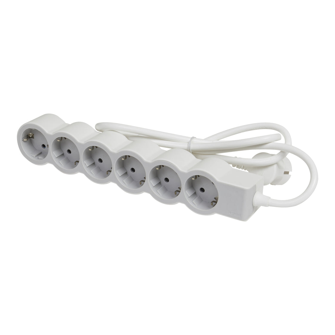 Legrand Stekkerdoos 6x2P+A 5m Snoer Wit-Grijs (Europese Stekkerdoos) - 694572 [10 stuks]