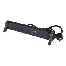 Legrand monteerbaar en draaibaar USB A+C OSB 3x2P+A 1,5m Zwart (Europese Stekkerdoos) - 694512 [5 stuks].