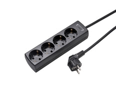Martin Kaiser 4-weg contactdoos met aarding en 5m kabel (Europese Stekkerdoos) - 1048ZL5-15W/sw [8 stuks]