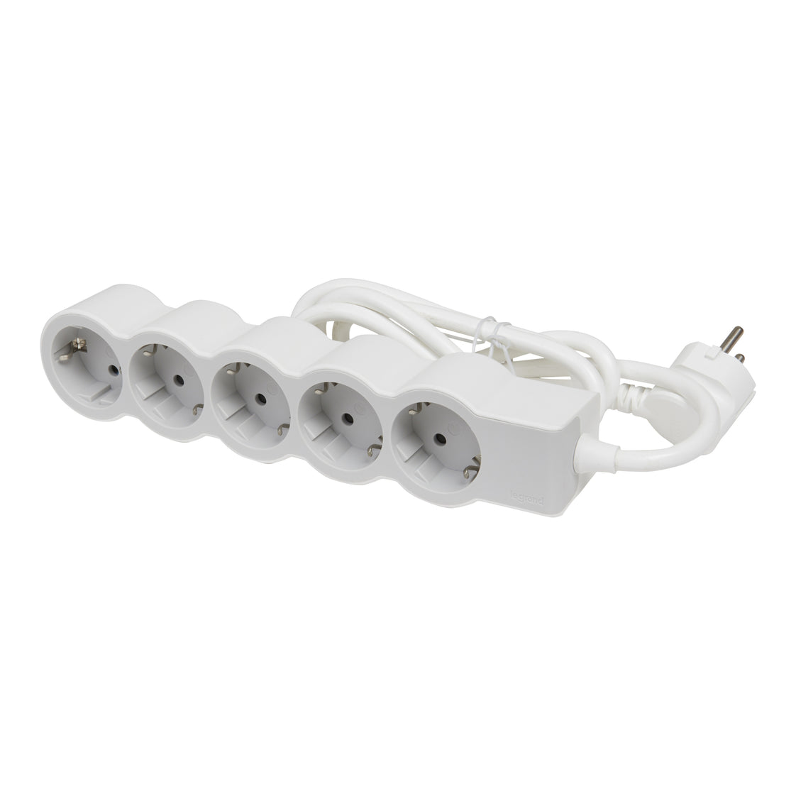 Legrand Stekkerdoos 5x2P+A 5m Snoer - Wit-Grijs (Europese Stekkerdoos) - 694571 [10 stuks]