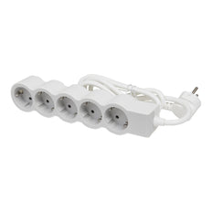 Legrand Stekkerdoos 5x2P+A 5m Snoer - Wit-Grijs (Europese Stekkerdoos) - 694571 [10 stuks]