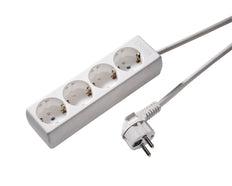 Martin Kaiser 4-weg contactdoos met 5m kabel Arctic White (Europese Stekkerdoos) - 1040ZL5-15W/kws [8 stuks]