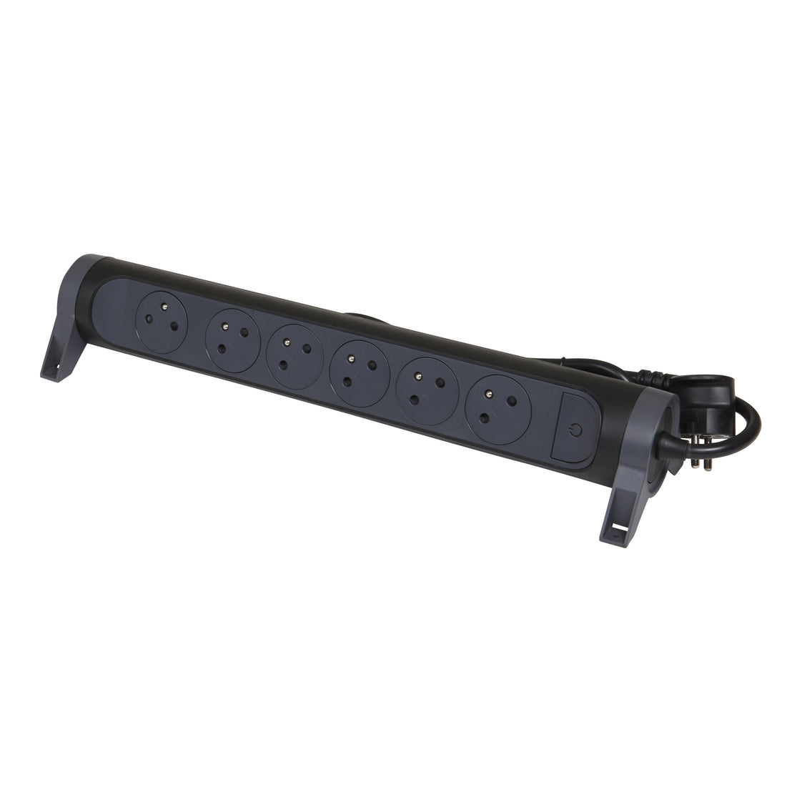 Legrand Premium 6x2P Contactdoos Met 1,5m Snoer - Zwart (Europese Stekkerdoos) - 049457 [5 stuks]