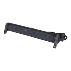 Legrand Premium 6x2P Contactdoos Met 1,5m Snoer - Zwart (Europese Stekkerdoos) - 049457 [5 stuks]