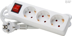 Kopp Schakelaarcontactdoos 3-Weg Arctic White Rand - 129713007 [10 stuks]