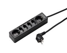Martin Kaiser 6-Weg stopcontact met 2 Schuko en 4 Euro stopcontacten 1.5m Kabel (Europese Stekkerdoos) - 1012ZL/15W/sw [10 stuks]