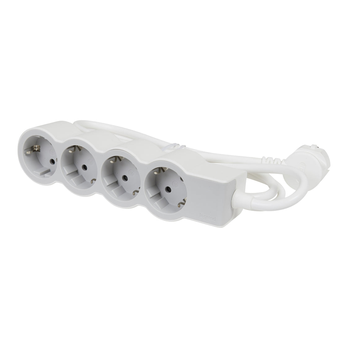 Legrand Stekkerdoos 4x2P+A 5m Snoer - Wit Grijs (Europese Stekkerdoos) - 694569 [10 stuks]