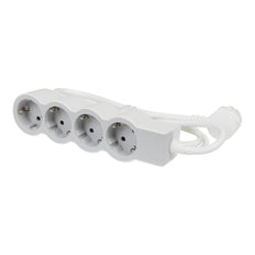 Legrand Stekkerdoos 4x2P+A 5m Snoer - Wit Grijs (Europese Stekkerdoos) - 694569 [10 stuks]