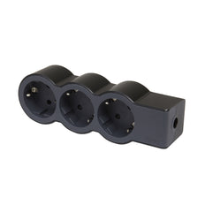 Legrand Standaard Contactdoos 3x2P+A Zonder Zwart Snoer (Europese Stekkerdoos) - 694574 [10 stuks]
